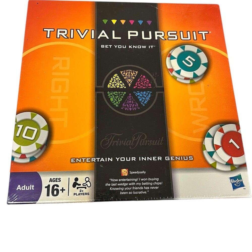 Trivial Pursuit Bet You Know It Edition Board Game Trivia Party Game